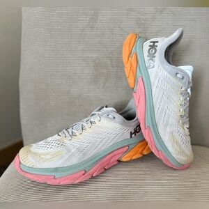 HOKA ONE ONE women’s Clifton Edge 'Nimbus Cloud Lunar Rock' size 11